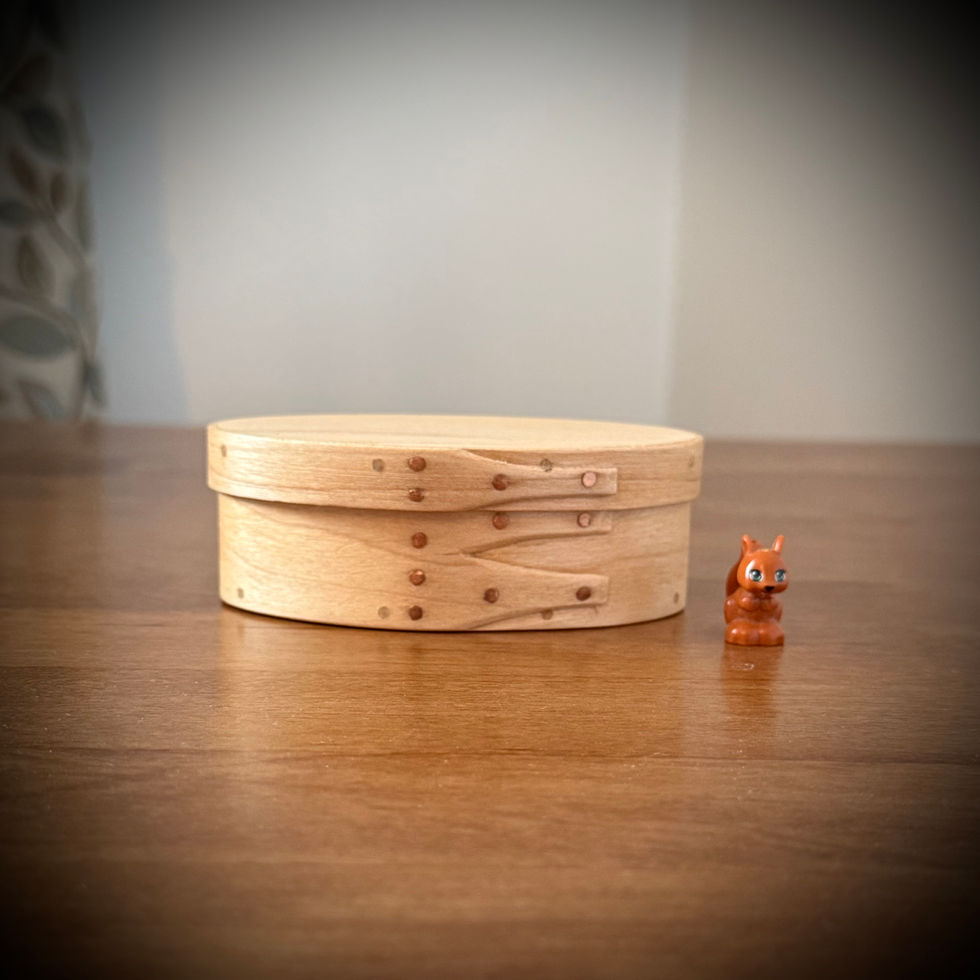 Maple Shaker Oval Wooden Box Size 0