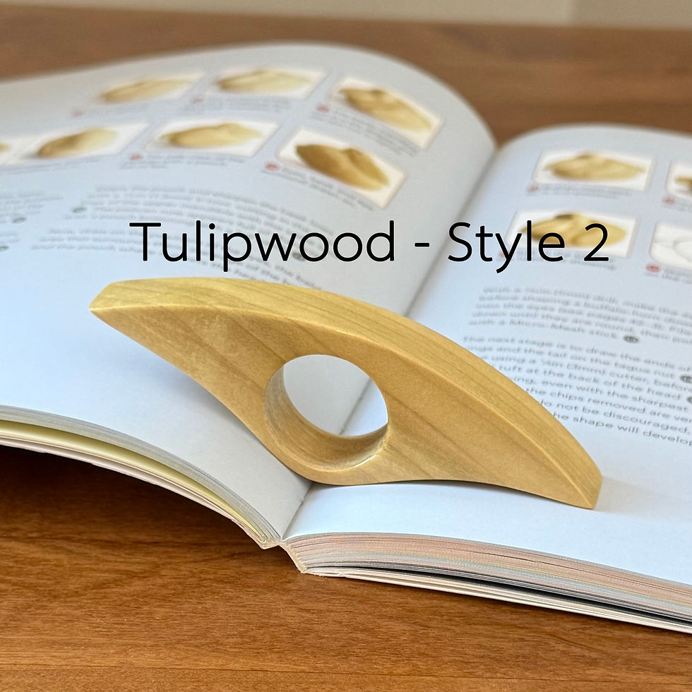Thumbnail: Tulipwood Thumb Book Page Holder
