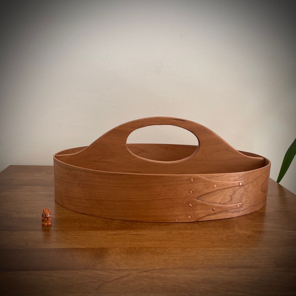 Cherry Shaker Oval Wooden Carrier Size 7