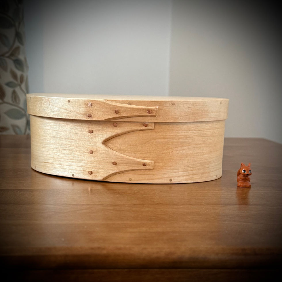 Maple Shaker Oval Wooden Box Size 3