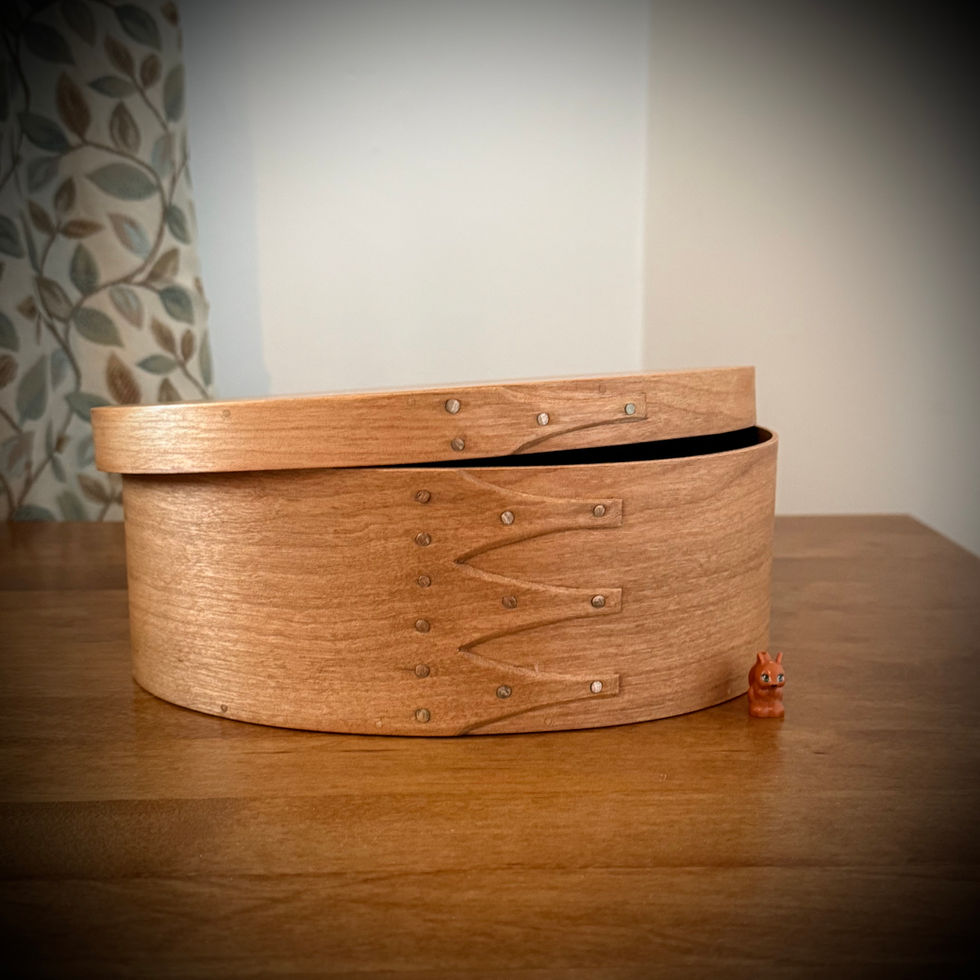 Cherry Shaker Oval Wooden Box Size 4