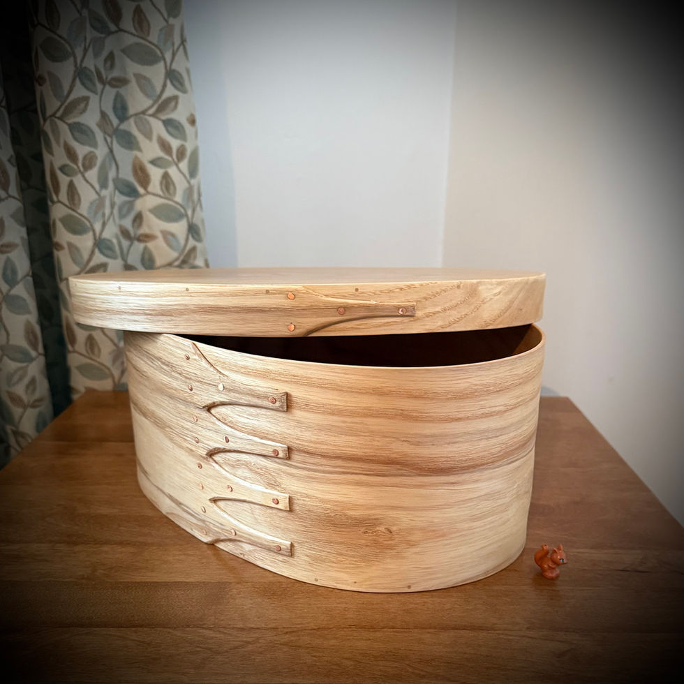 Ash Shaker Oval Wooden Box Size 7