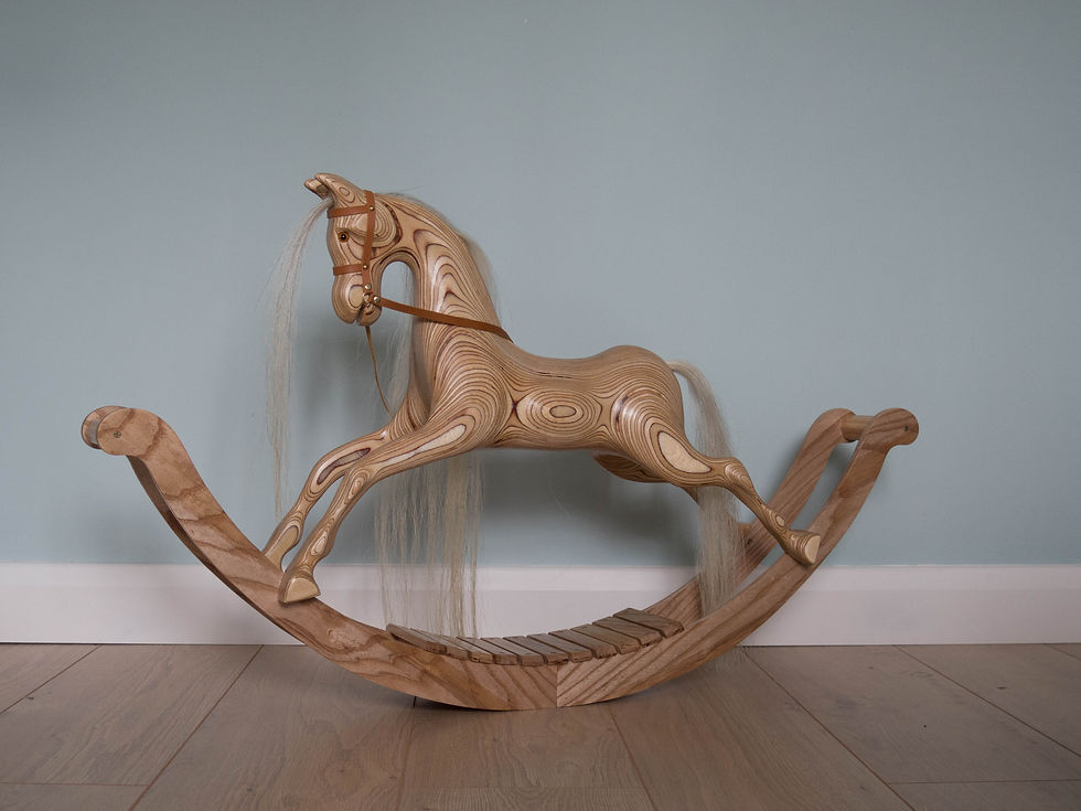Thumbnail: Wooden Rocking Horse
