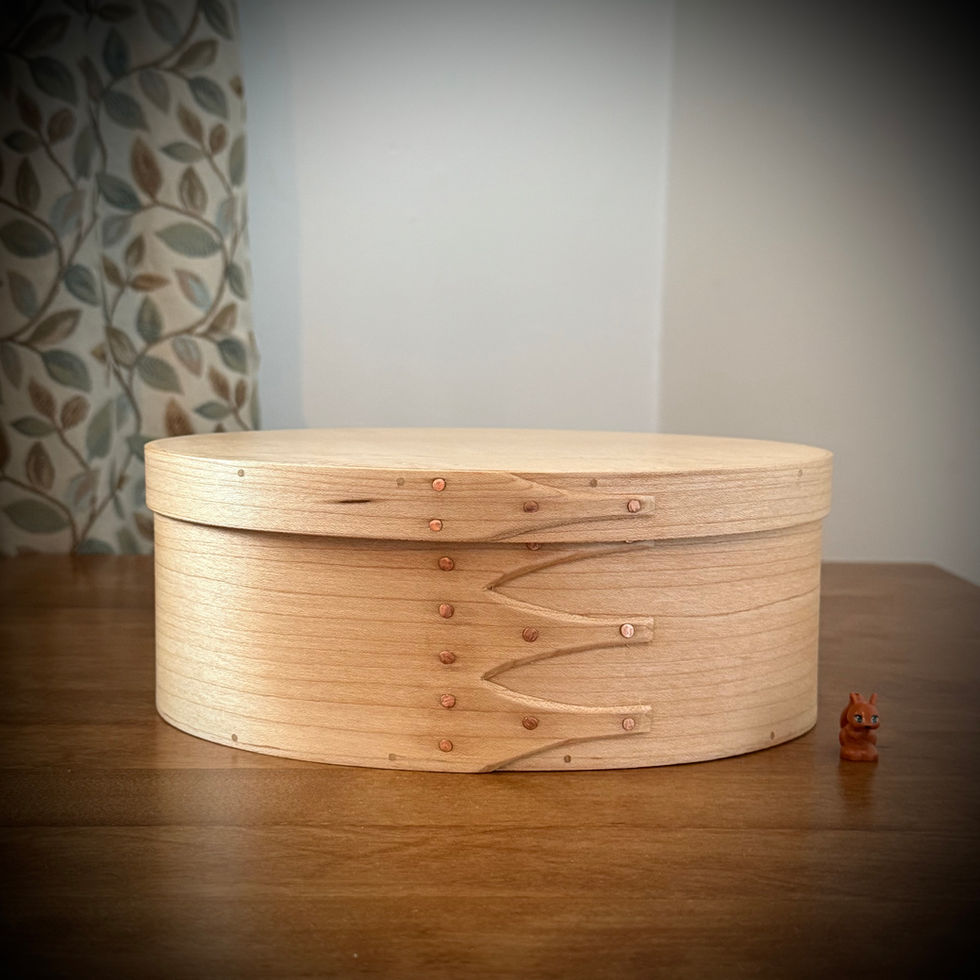 Maple Shaker Oval Wooden Box Size 4