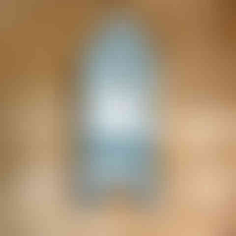 Shaker Style Wooden Wall Clock Blue Milk Paint