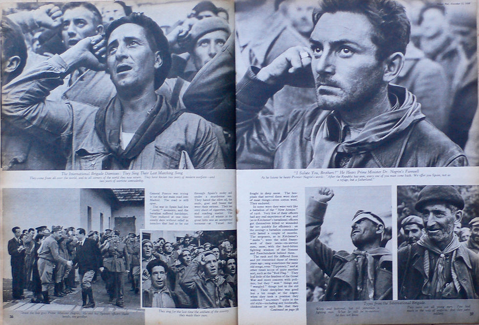 Thumbnail: Robert Capa International Brigade Dismiss Picture Post 1938