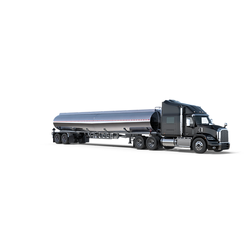 Generic Semi Truck Sleeper With Tanker Trailer.I15.2k.png
