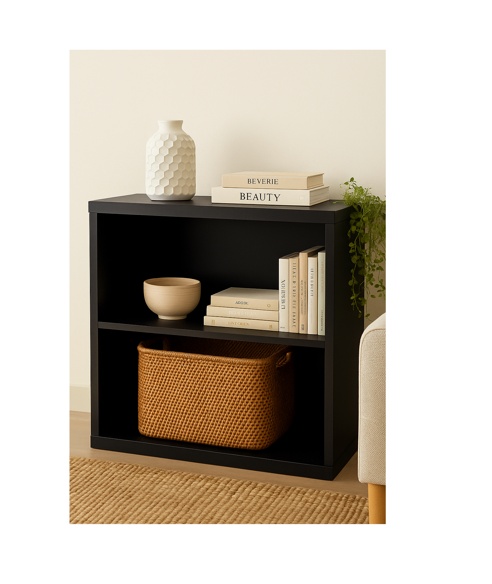 2 Level Shelf Unit - Black