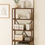 Thumbnail: Stylish Steel Bookshelf Walnut