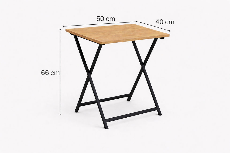 Thumbnail: Folding Side Table - Light Oak