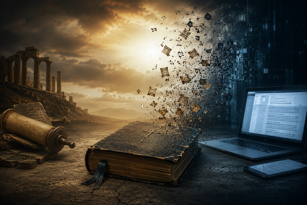 Open Bible symbolizing the search for truth and biblical evidence