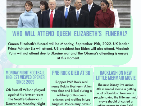 News of the Week 9/12/22-9/16/22