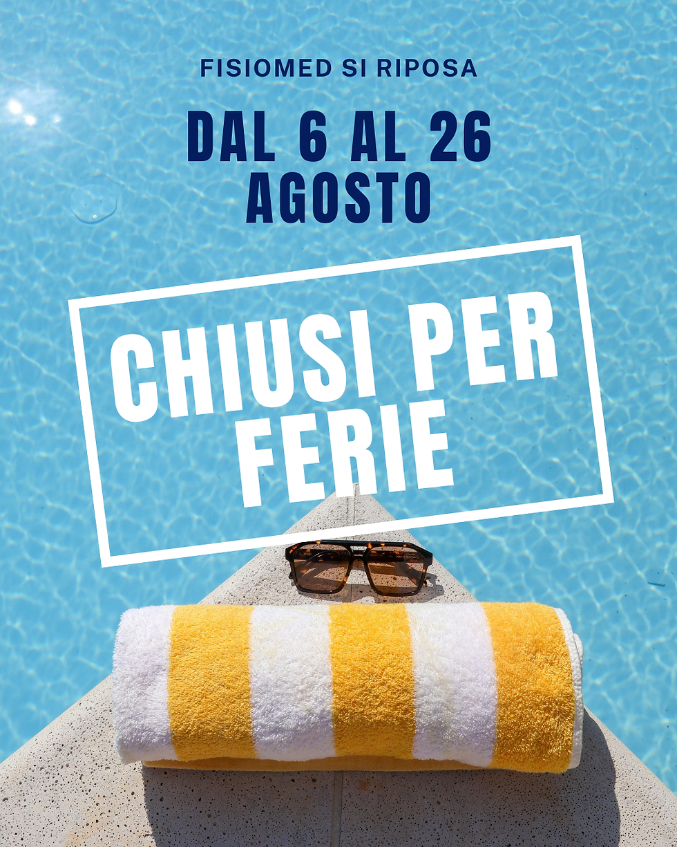 Chiuso per Ferie Estate Post Instagram Azzurro Moderno