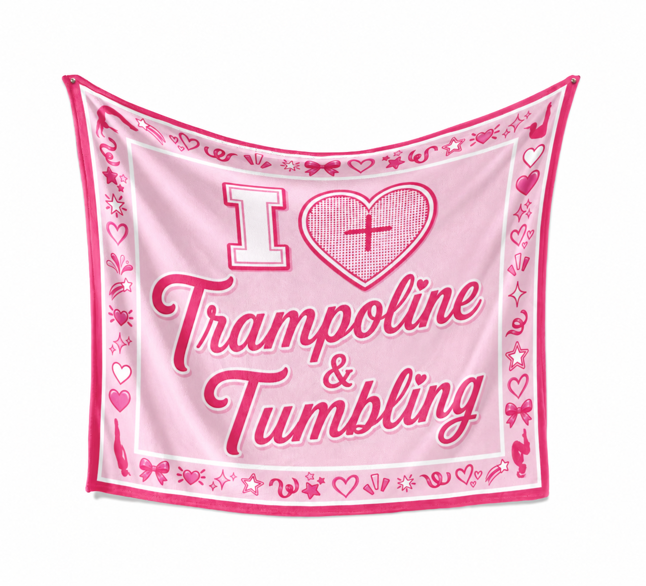 I Heart Trampoline Blanket