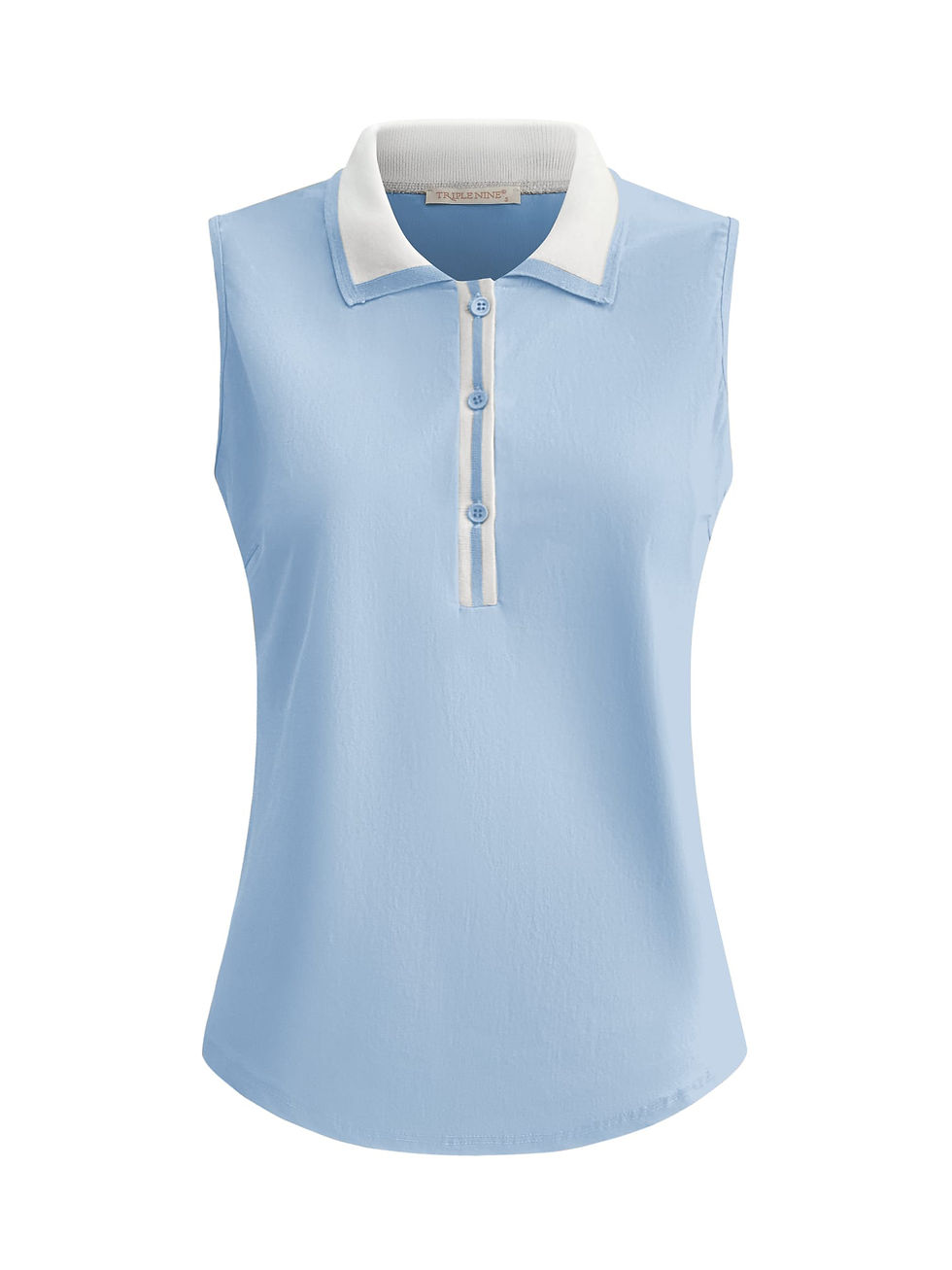 Thumbnail: Triple Nine travel polo top lichtblauw 