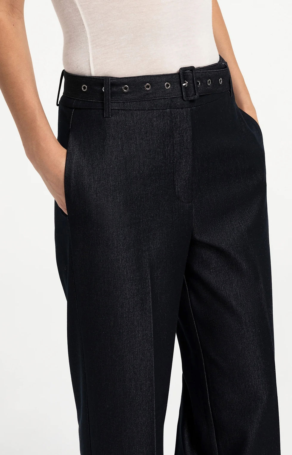 Thumbnail: Geweven broek cat black 