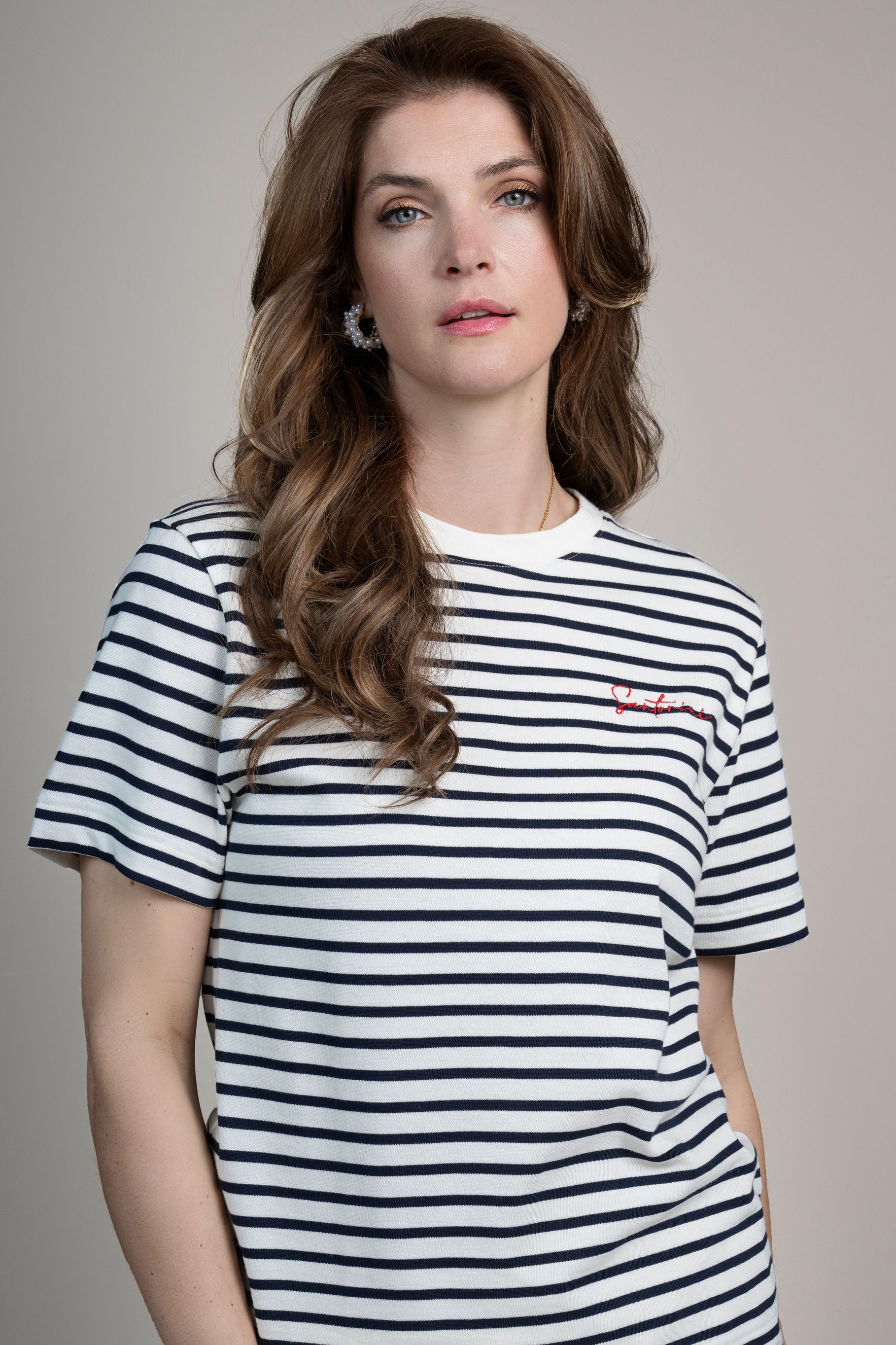 T-shirt striped navy 