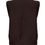 Thumbnail: Fluffy gilet donkerbruin 