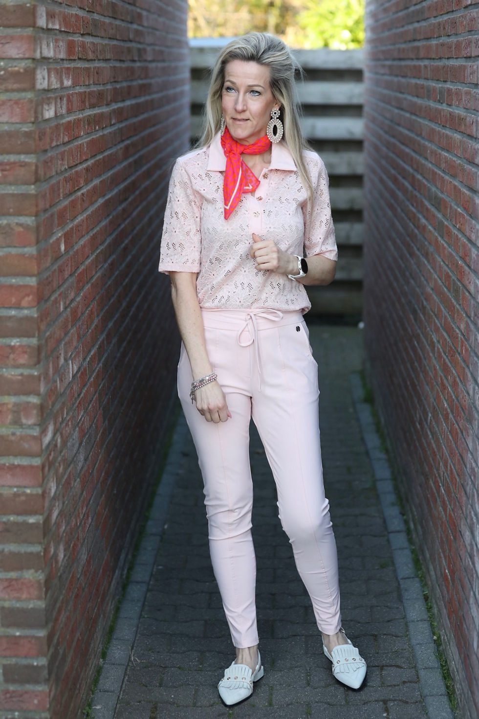 Thumbnail: Triple Nine travel broek regular poederroze