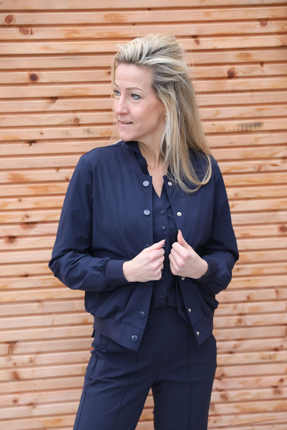 Thumbnail: Bomber jasje travel navy 