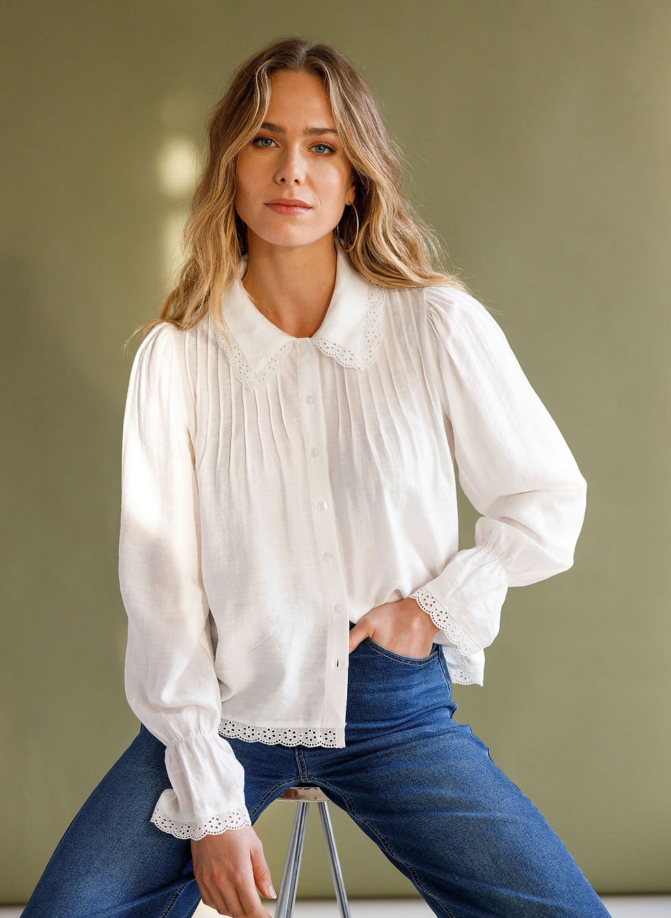 Thumbnail: Blouse off white 
