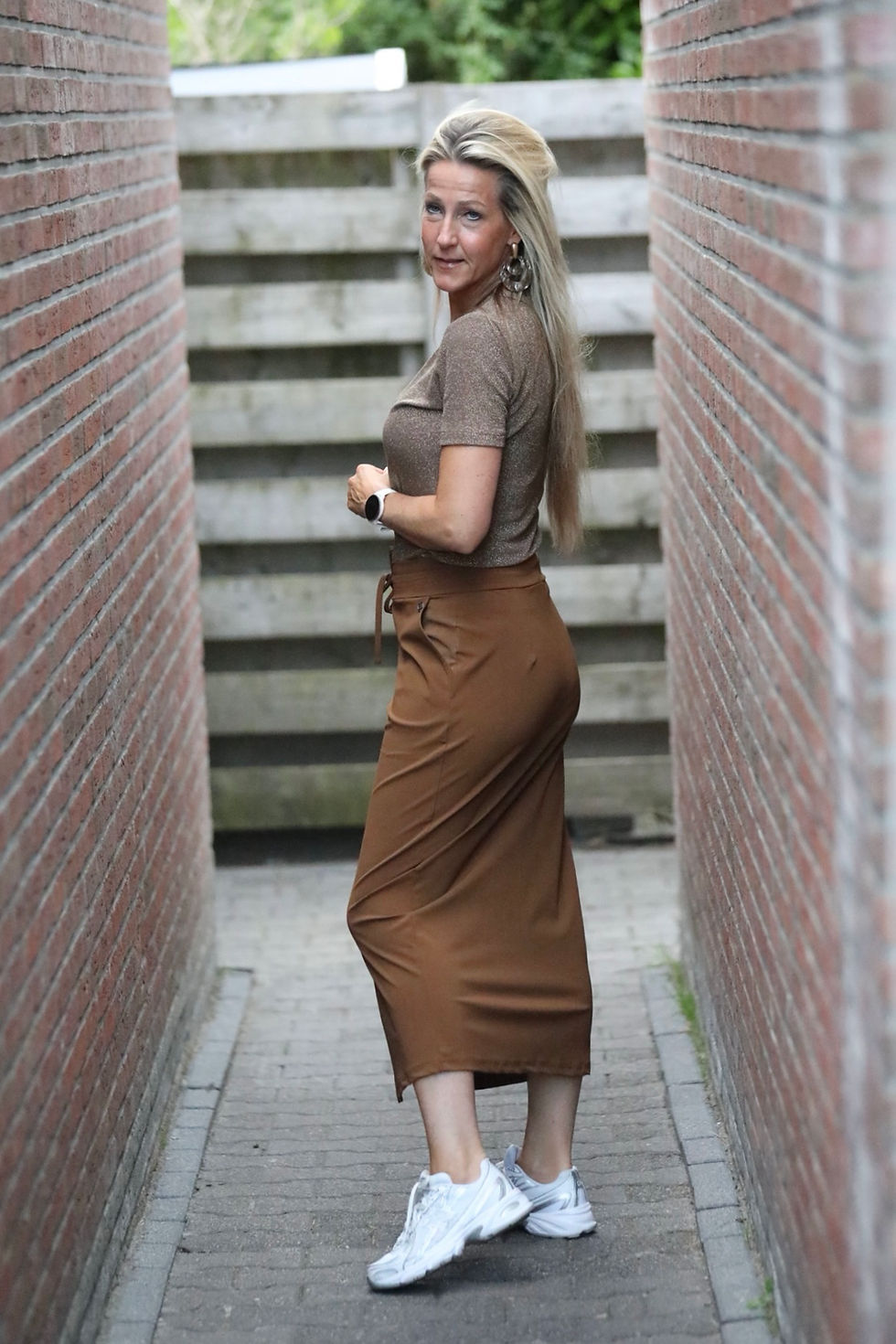 Thumbnail: Triple Nine travel rok split caramel 7301
