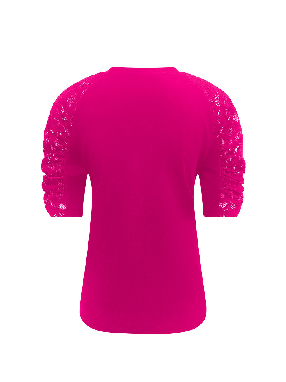 Thumbnail: Triple Nine travel top kantenmouw fuchsia 