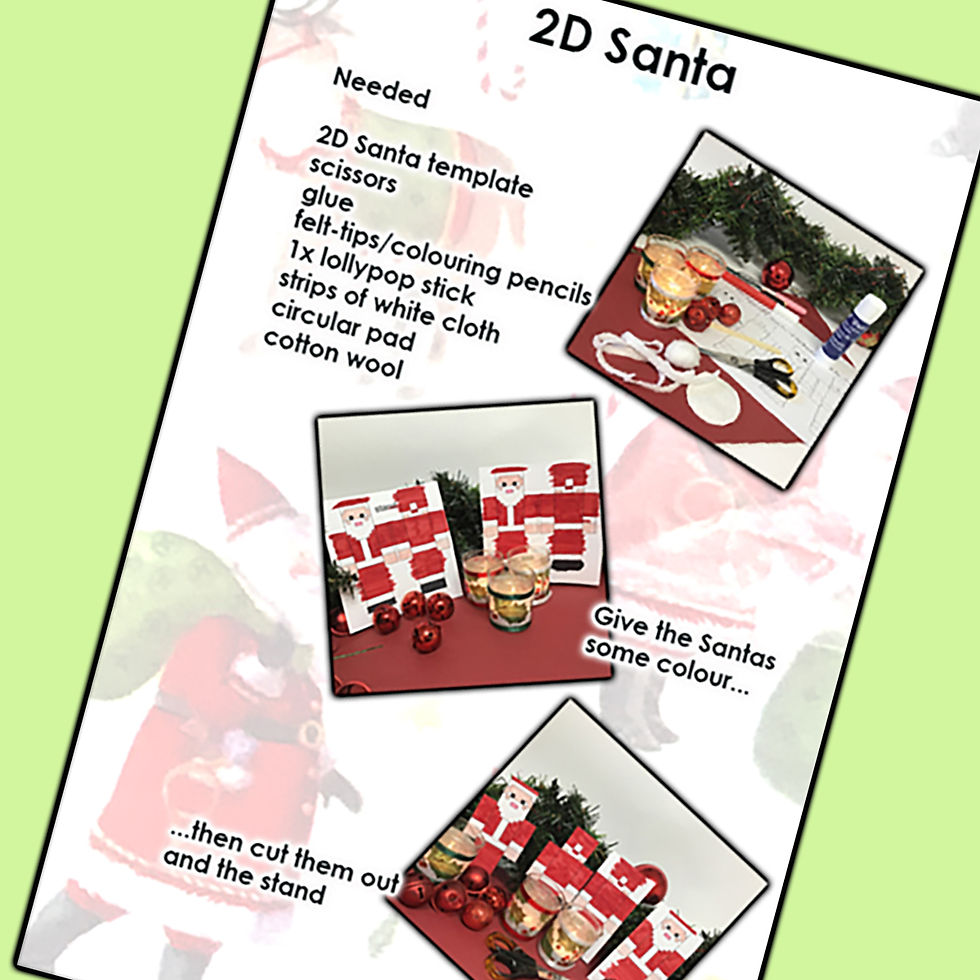 Page for square pictures with green fram