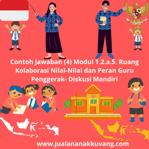 Contoh Jawaban 4,5 dan 6 Modul 1.2.a.5. Ruang Kolaborasi Nilai-Nilai dan Peran Guru Penggerak