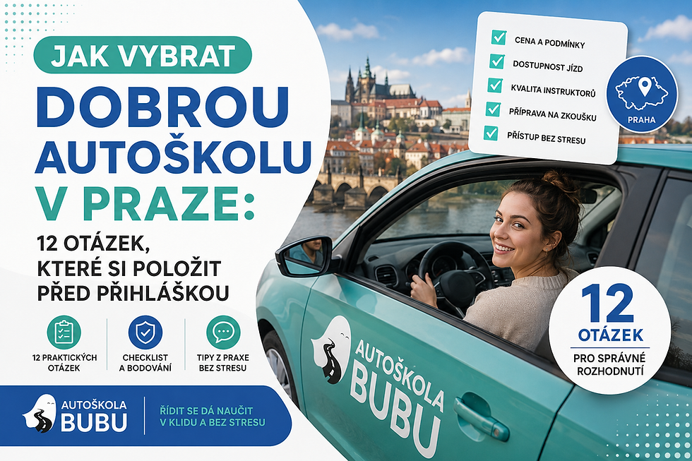 Jak vybrat dobrou autoškolu v Praze: 12 otázek, které si položit před přihláškou