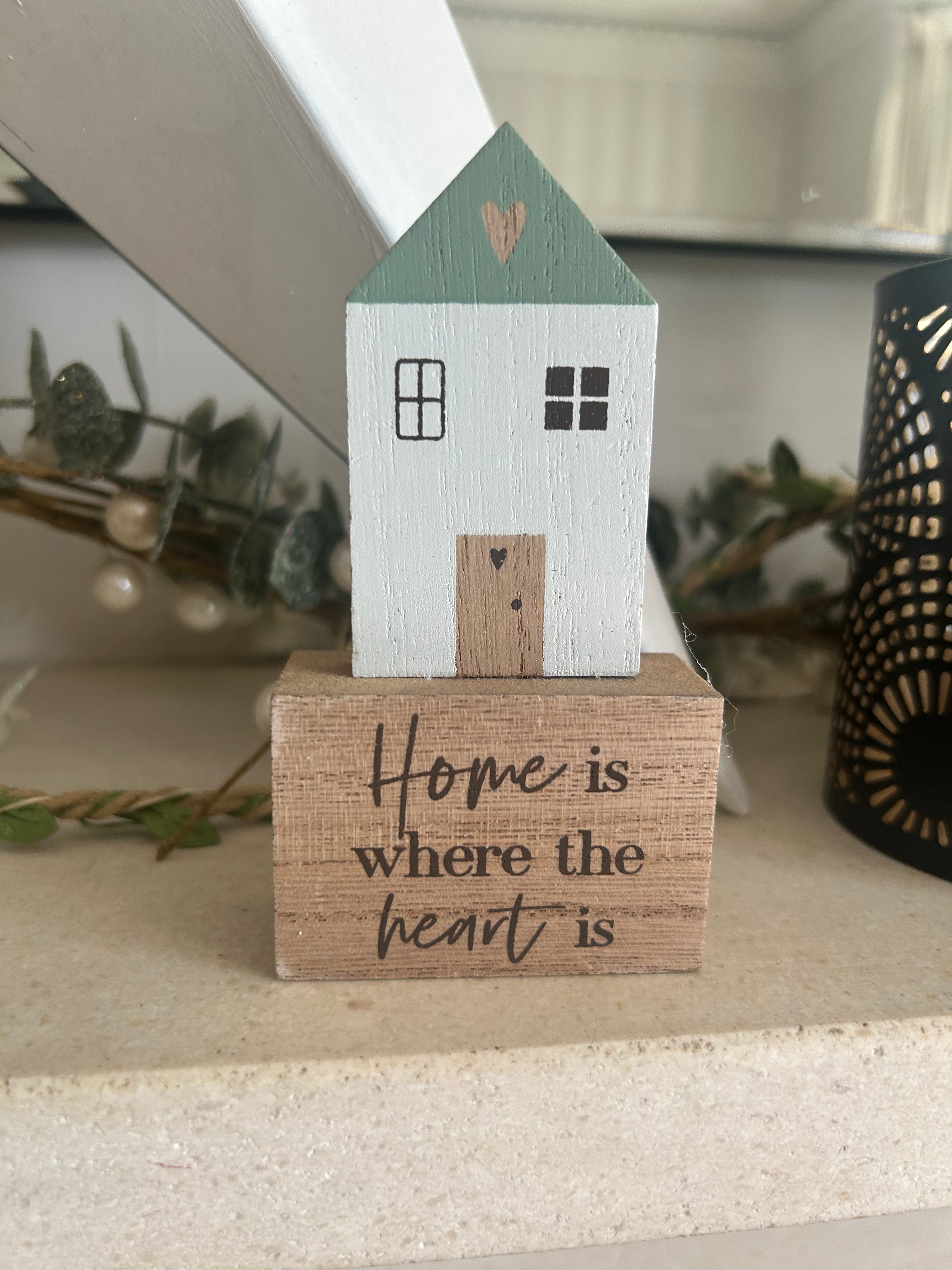Rustic mini home sign 