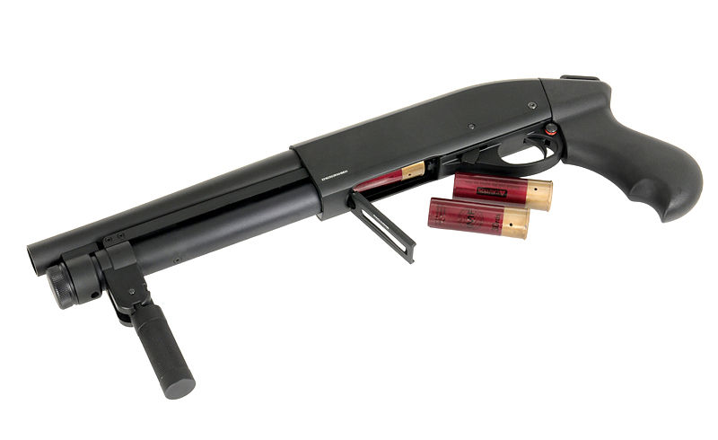 Thumbnail: Golden Eagle M870 Tri-Shot Gas Pump Action Shotgun Gen2 (Short - Black)