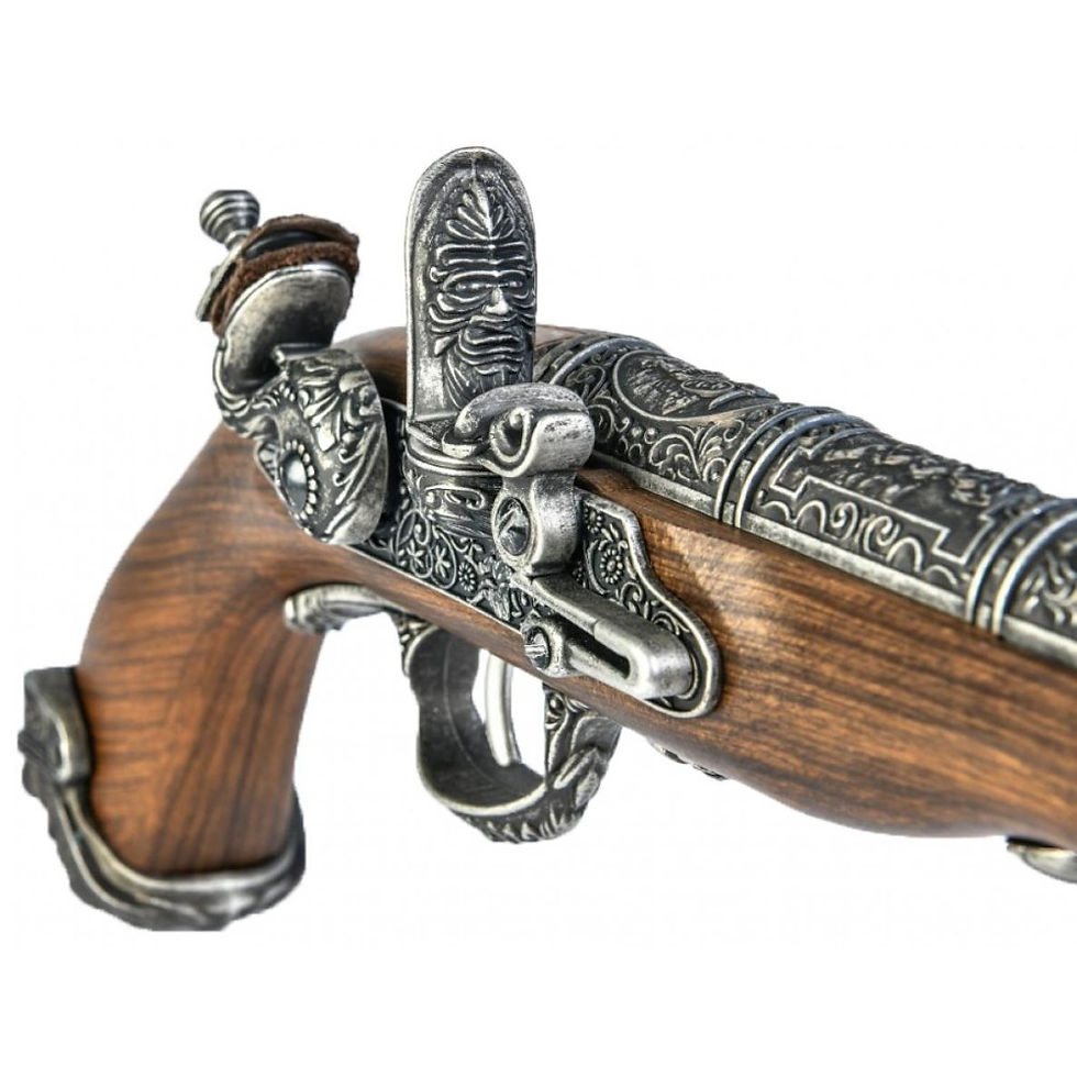 Thumbnail: HFC 18th CENTURY PIRATE GAS PISTOL SILVER