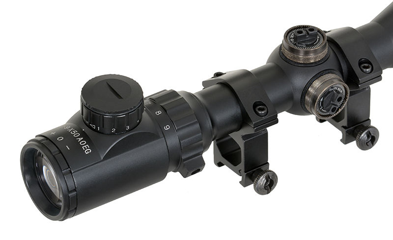 Thumbnail: 3-9X50AOEG Rifle Scope - Black [PCS]
