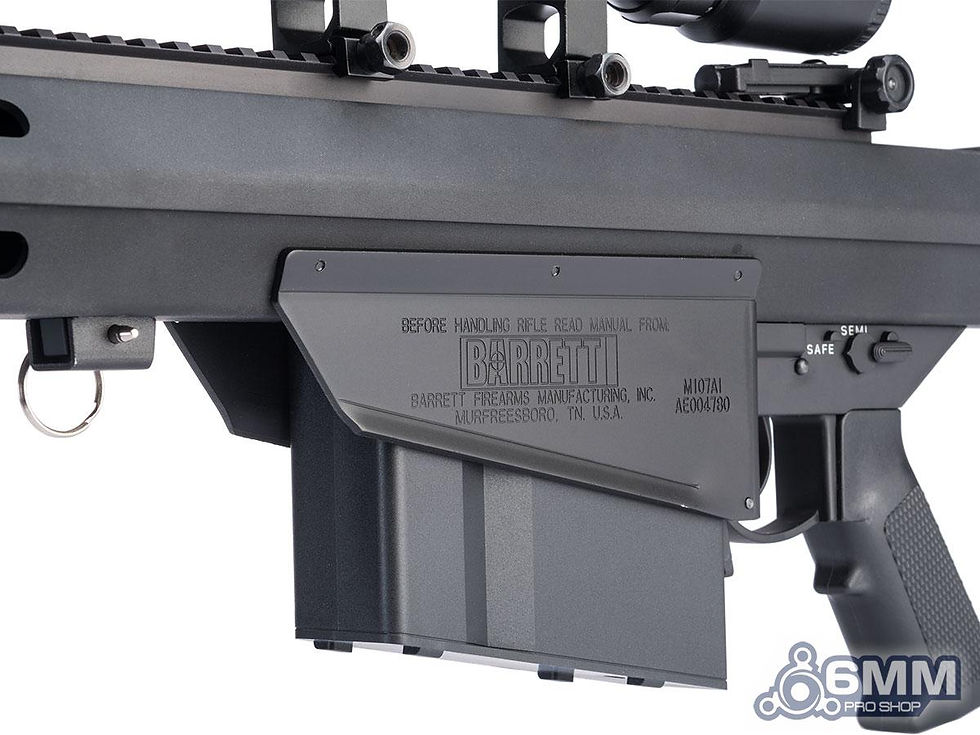 Thumbnail: Barrett Licensed M107A1 Bolt Action Airsoft Sniper Rifle with Scope