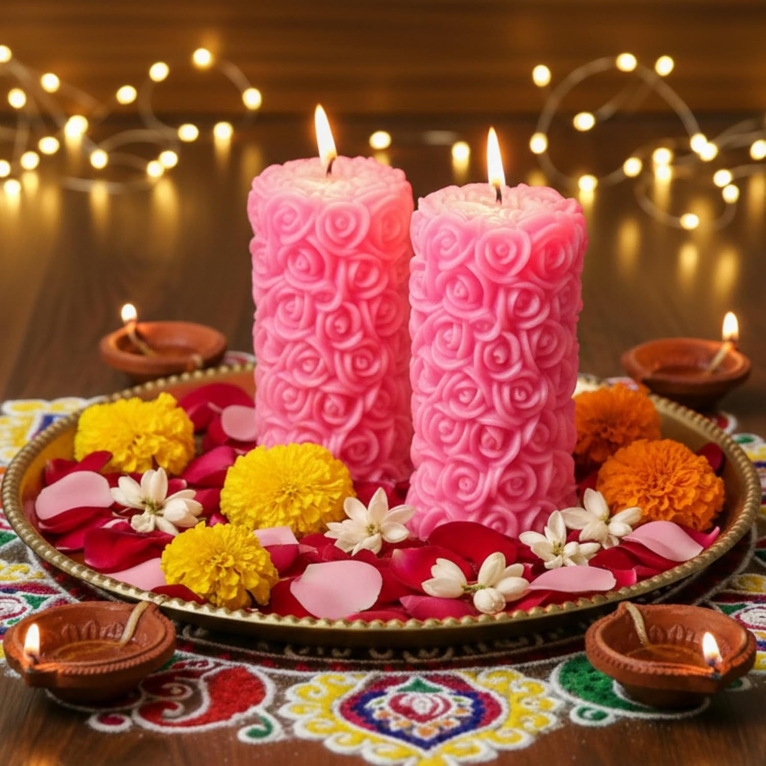 RED ROSE CANDLE