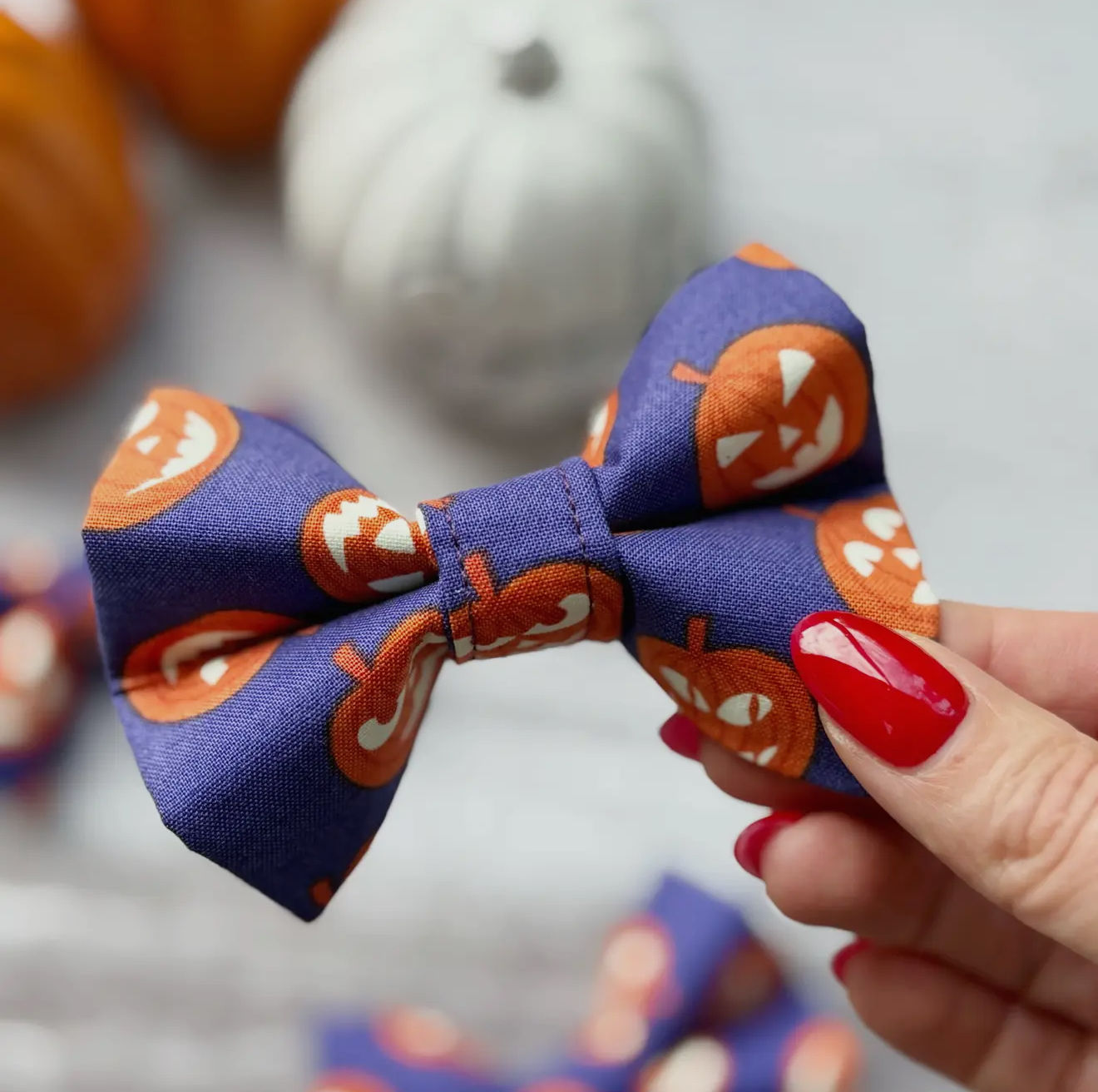 Halloween Bow Tie/ Glow in Dark Pumpkins