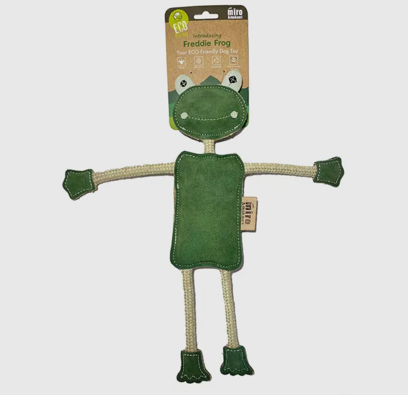 Freddie The Frog- Eco Leather Toy