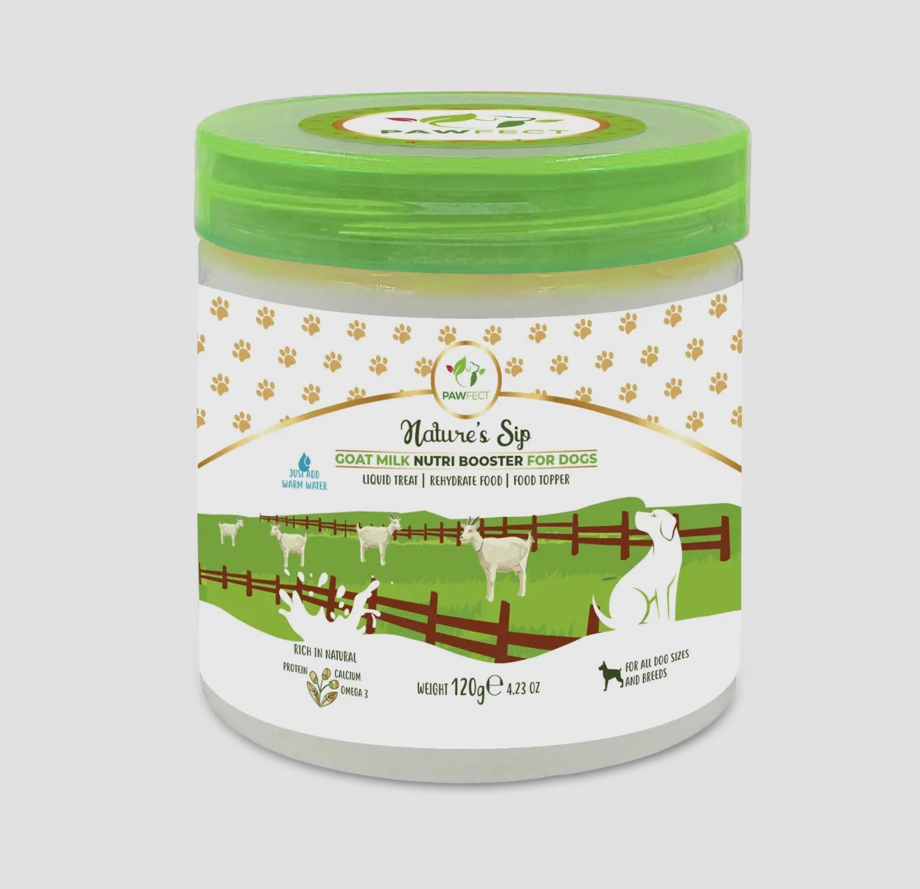Nat sip Goat milk Nutri booster for Dogs 120g