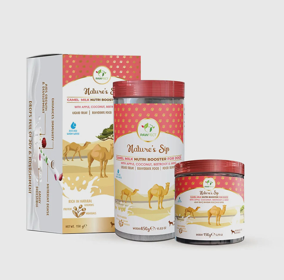 Thumbnail: Nature’s sip Camel Milk Nutri booster for dogs: Apple, Coconut, Beetroot 150g