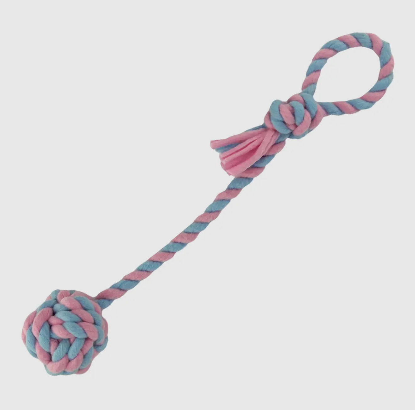 Fleece blue and pink chaser toy