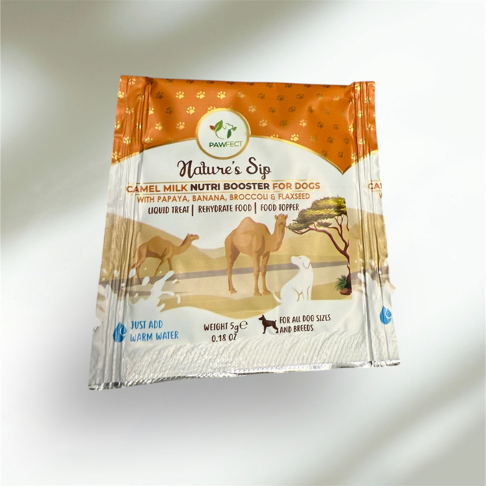camel milk Nutri booster for Dogs: with Papaya, Banana, Broccoli & Flaxseed