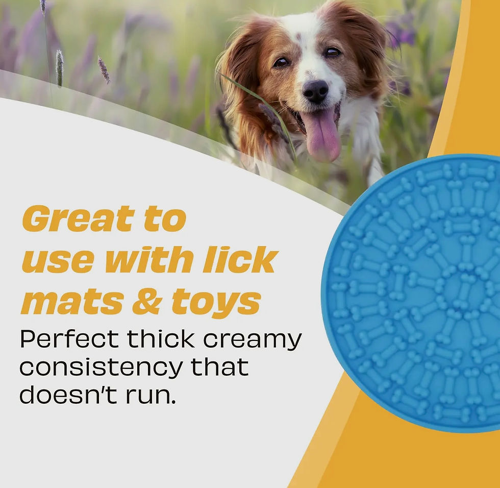 Thumbnail: Peanut butter for dogs: Banana & flaxseed