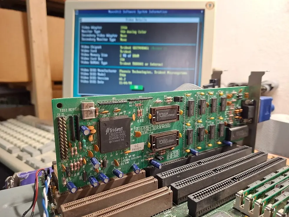 Thumbnail: VL Bus Trident TGUI9440A 2MB DRAM VGA Graphics card (7352 rev G2)