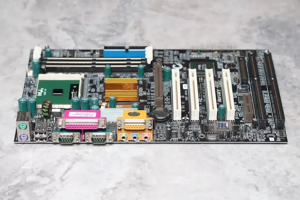 Thumbnail: PGA370 Mercury KOB 694x FSX MB VIA Apollo Pro 133A with PIII 667MHz & I/Oshield