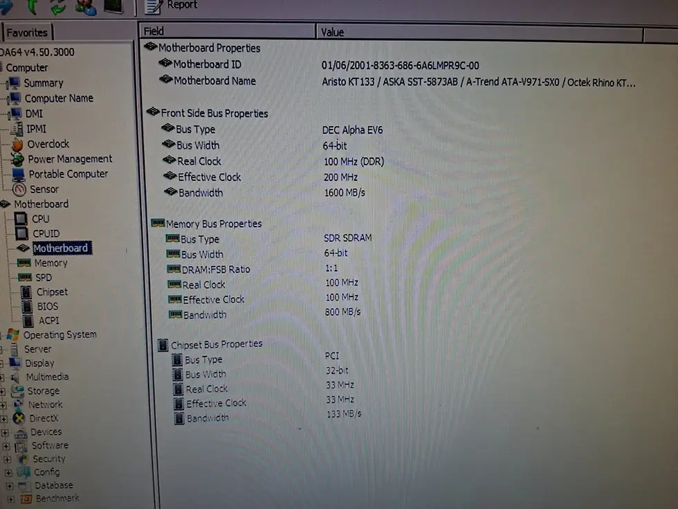Thumbnail: Socket 462/A PCPartner K133ASA-970 MoBo VIA KT133 chipset with CPU & I/Oshield