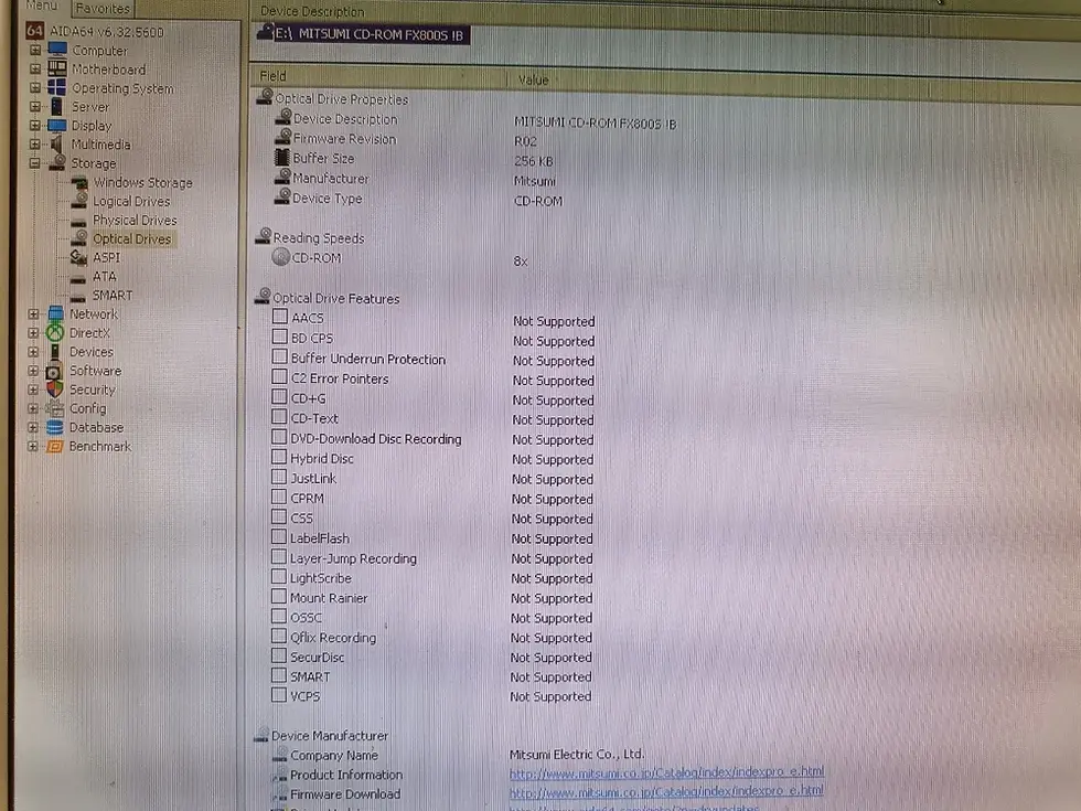 Thumbnail: ATA/IDE MITSUMI CRMC-FX800S 8x Internal CD-ROM Drive (Reader) Biege