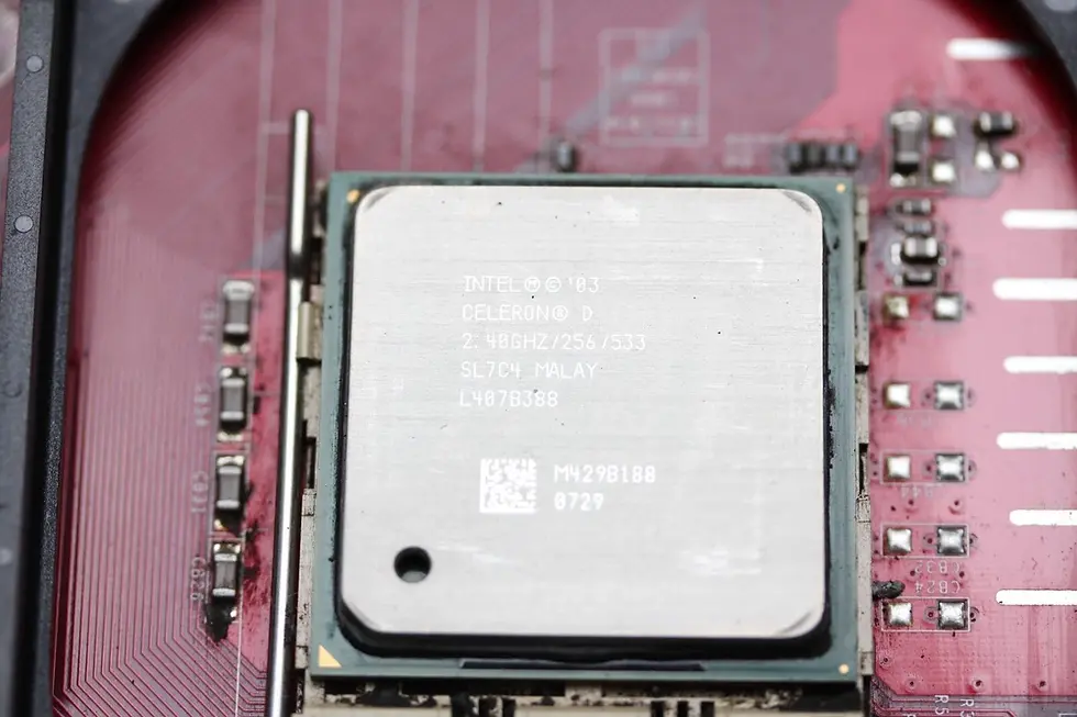 Thumbnail: PGA478 MSI 865PE Neo i865PE chipset Motherboard with CPU Cel. D 2.4 GHz & cables
