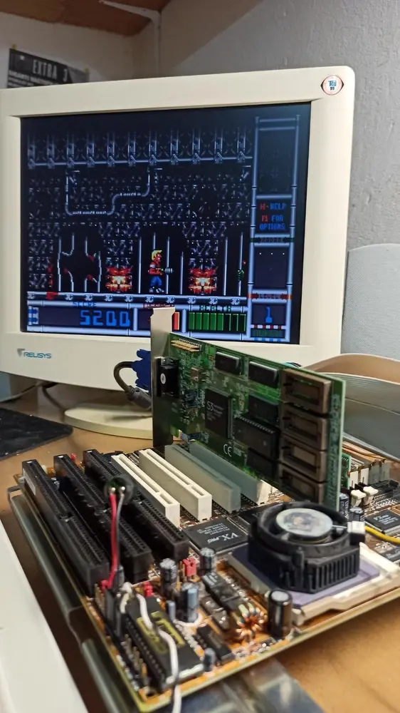 Thumbnail: Socket 7 Hsin Tech M537 v5.2 Motherboard with CPU Pentium MMX 166MHz, 32MB SDRAM