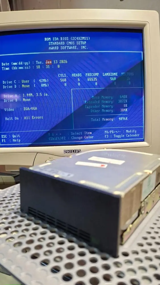 Thumbnail: ATA/IDE HDD 45 MB Seagate ST-157A-1 3.5"/HH IDE/AT 3600RPM. 100 % HEALTH #3